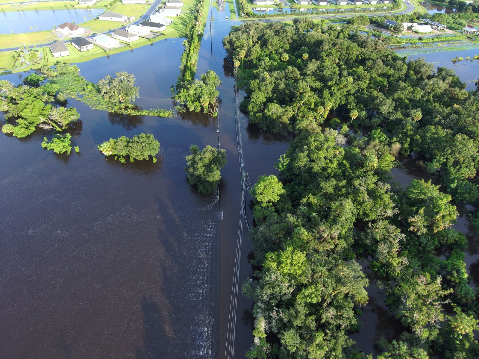 Golf Course Road flooding in Manatee County